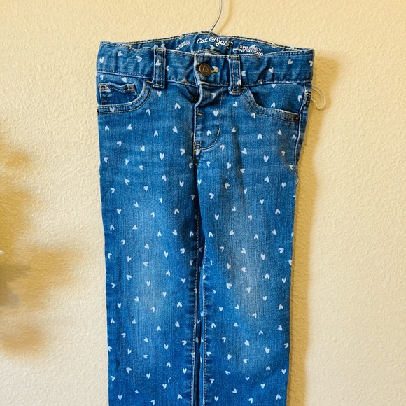Star Print Skinny Jeans Adjustable Waist-4T - Picture 2 of 5